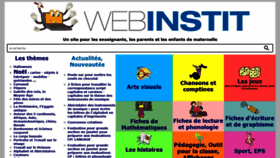 What Webinstit.net website looked like in 2022 (1 year ago)