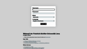 What Webmail.uni-jena.de website looked like in 2022 (1 year ago)