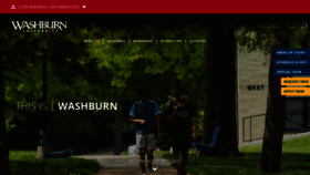 What Washburn.edu website looked like in 2022 (1 year ago)