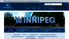 What Winnipeg.ca website looked like in 2022 (1 year ago)