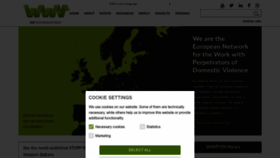 What Work-with-perpetrators.eu website looked like in 2022 (1 year ago)
