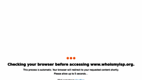 What Whoismyisp.org website looked like in 2022 (3 years ago)