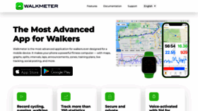 What Walkmeter.com website looked like in 2022 (1 year ago)