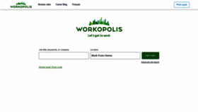 What Workopolis.com website looked like in 2022 (1 year ago)