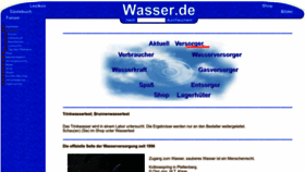 What Wasser.de website looked like in 2022 (1 year ago)