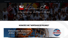 What Wspolnota-polska.org.pl website looked like in 2022 (1 year ago)