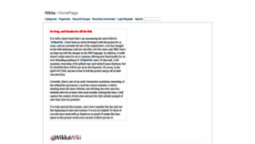 What Wikkawiki.org website looked like in 2022 (2 years ago)