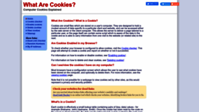 What Whatarecookies.com website looked like in 2022 (1 year ago)