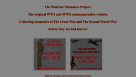 What Wartimememoriesproject.com website looked like in 2022 (1 year ago)