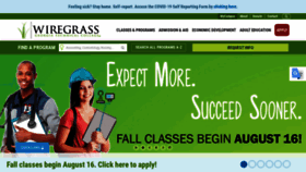 What Wiregrass.edu website looked like in 2022 (1 year ago)