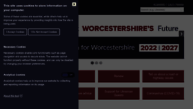 What Worcestershire.gov.uk website looked like in 2022 (1 year ago)