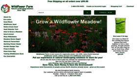 What Wildflowerfarm.com website looked like in 2022 (1 year ago)