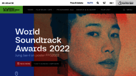 What Worldsoundtrackawards.com website looked like in 2022 (1 year ago)