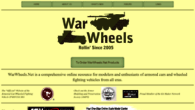 What Warwheels.net website looked like in 2022 (1 year ago)
