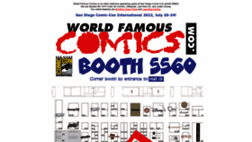 What Worldfamouscomics.com website looked like in 2022 (1 year ago)