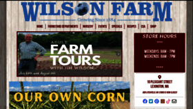 What Wilsonfarm.com website looked like in 2022 (1 year ago)