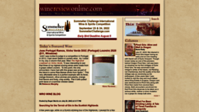 What Winereviewonline.com website looked like in 2022 (1 year ago)
