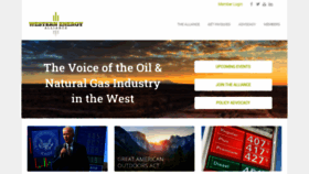 What Westernenergyalliance.org website looked like in 2022 (1 year ago)