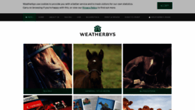 What Weatherbys.co.uk website looked like in 2022 (1 year ago)