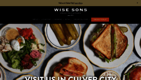 What Wisesonsdeli.com website looked like in 2022 (1 year ago)