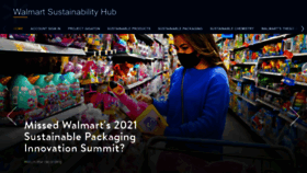 What Walmartsustainabilityhub.com website looked like in 2022 (1 year ago)