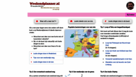 What Weekendplanner.nl website looked like in 2022 (1 year ago)