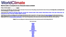 What Worldclimate.com website looked like in 2022 (1 year ago)