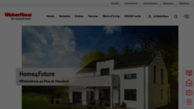 What Weberhaus.de website looked like in 2022 (1 year ago)