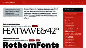 What Welovetypography.com website looked like in 2022 (1 year ago)