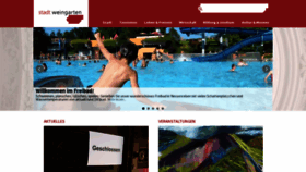 What Weingarten-online.de website looked like in 2022 (2 years ago)