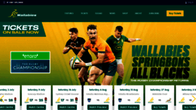 What Wallabies.rugby website looked like in 2022 (1 year ago)