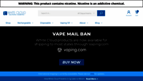 What Whitecloudelectroniccigarettes.com website looked like in 2022 (1 year ago)