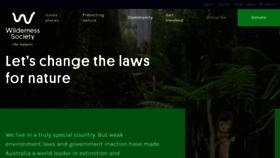 What Wilderness.org.au website looked like in 2022 (1 year ago)