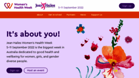 What Womenshealthweek.com.au website looked like in 2022 (1 year ago)