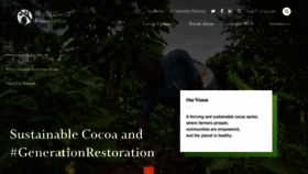What Worldcocoafoundation.org website looked like in 2022 (1 year ago)