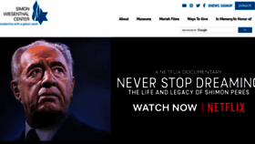 What Wiesenthal.com website looked like in 2022 (1 year ago)
