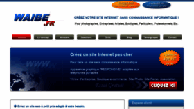 What Waibe.fr website looked like in 2022 (3 years ago)