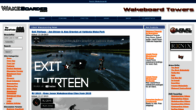 What Wakeboarder.com website looked like in 2022 (1 year ago)