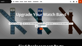 What Watchbands.com website looked like in 2022 (1 year ago)