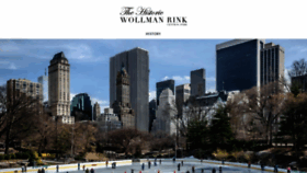 What Wollmanskatingrink.com website looked like in 2022 (1 year ago)