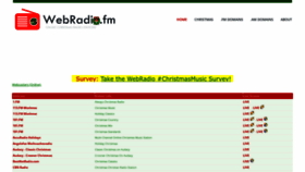 What Web-radio.fm website looked like in 2022 (1 year ago)