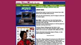 What Wingmusic.co.nz website looked like in 2022 (1 year ago)