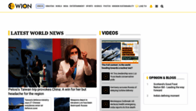 What Wionews.com website looked like in 2022 (1 year ago)