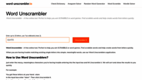 What Word-unscrambler.io website looked like in 2022 (1 year ago)