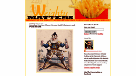 What Weightymatters.ca website looked like in 2022 (1 year ago)