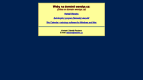 What Wendys.cz website looked like in 2022 (4 years ago)