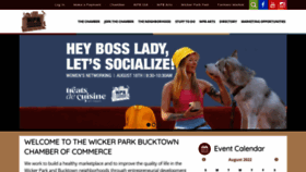 What Wickerparkbucktown.com website looked like in 2022 (1 year ago)
