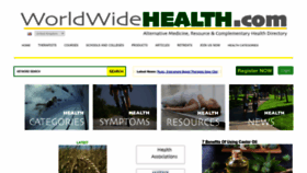 What Worldwidehealth.com website looked like in 2022 (1 year ago)