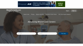 What Woundcarejobs.com website looked like in 2022 (1 year ago)