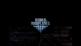 What Worldofwarplanes.eu website looked like in 2022 (1 year ago)